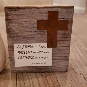 Handmade barnwood item.